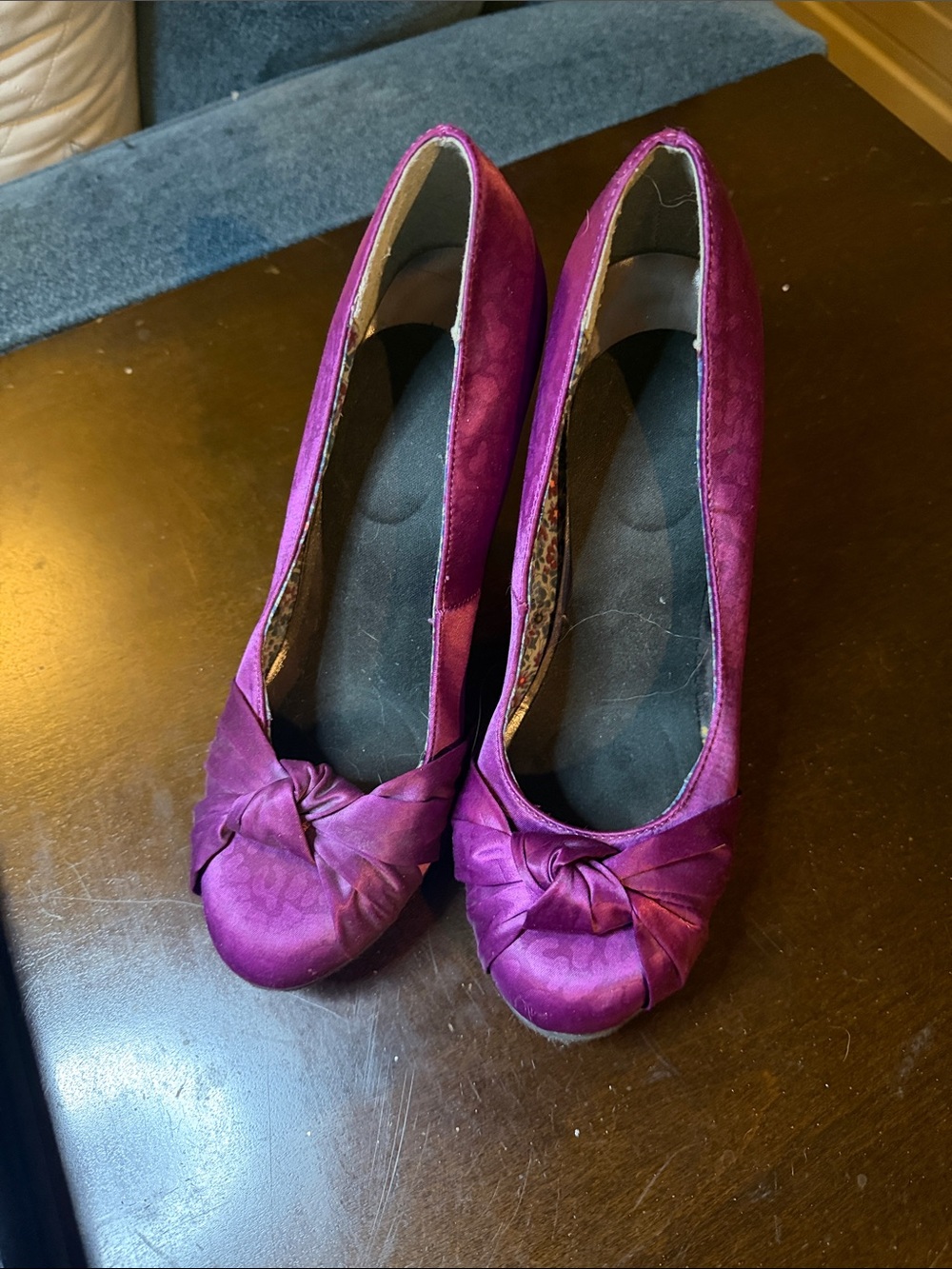 Rocket Dog Purple Knot-Front Ballet Flats